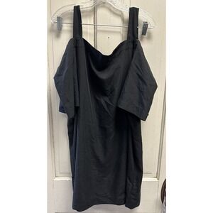 Calvin Klein Black Tunic Off Shoulder Cover Up Top Size XL